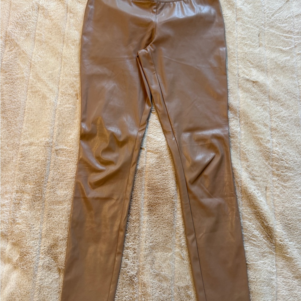 INC International Concepts Beige Leather Pants